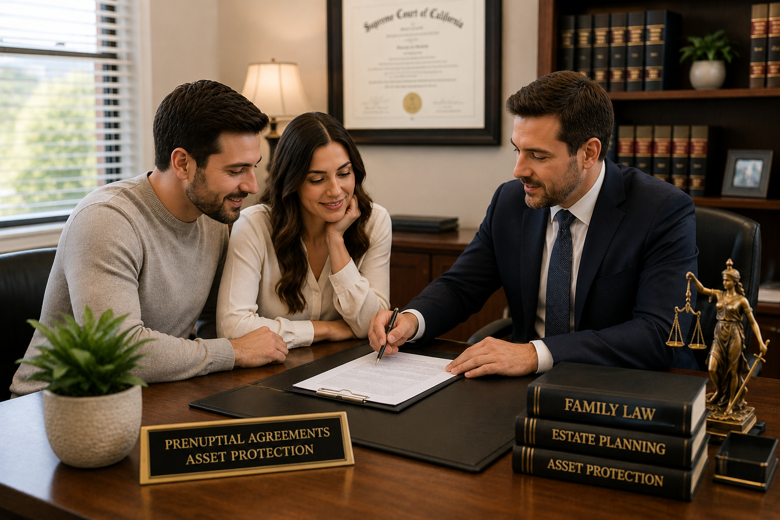 Attorney prepared postnuptial agreement in Atherton California